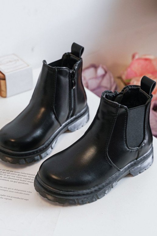 Botas infantiles calentitas en color negro Porky