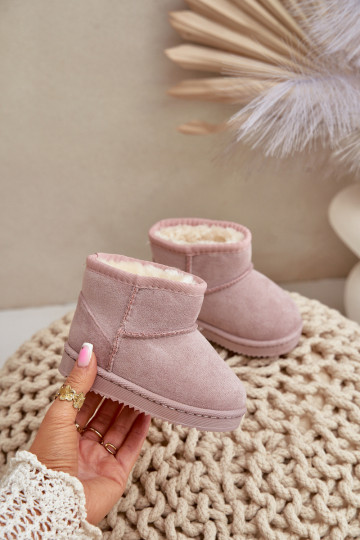 Cálidas botas de invierno para niños Gooby rosa
