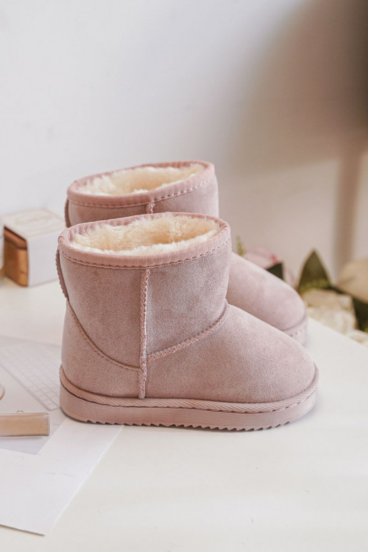 Cálidas botas de invierno para niños Gooby rosa