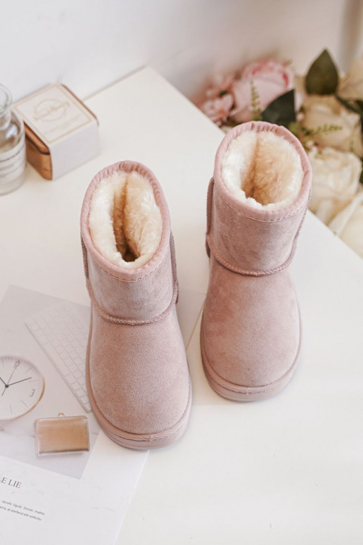 Cálidas botas de invierno para niños Gooby rosa