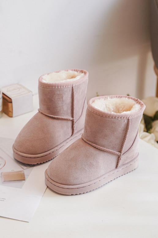 Cálidas botas de invierno para niños Gooby rosa