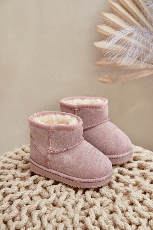 Cálidas botas de invierno para niños Gooby rosa