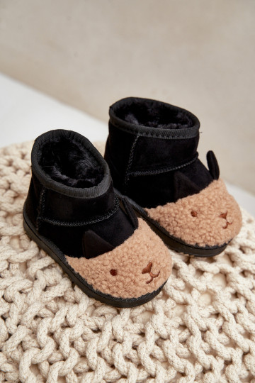 Botas de nieve cálidas para niños. Lamy de color negro Esandira 2