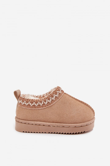 Botas de nieve Botas Infantil con una plataforma calentamiento con pelo dentro beige Vilabria 2