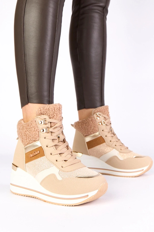 Botas de nieve cálidas color arena...