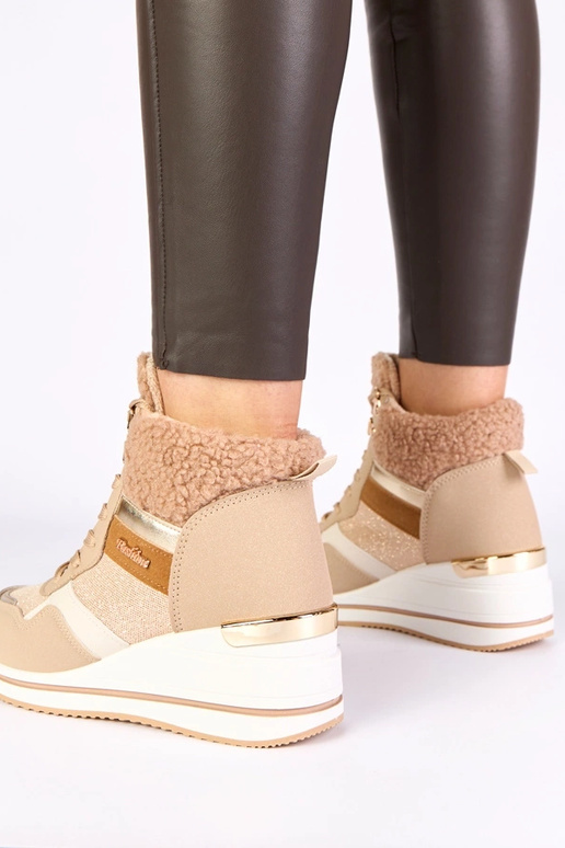 Botas de nieve cálidas color arena...