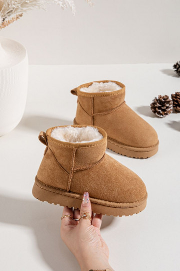 Botas de nieve Infantil Juventud calentamiento con pelo dentro color marrón Mireya