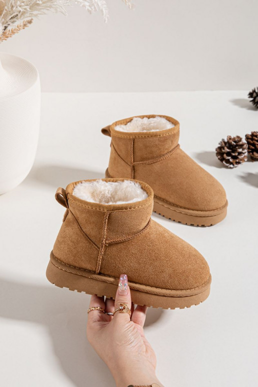 Botas de nieve Infantil Juventud calentamiento con pelo dentro color marrón Mireya