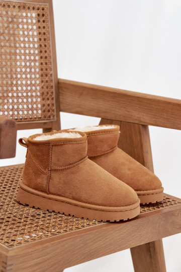 Botas de nieve Infantil Juventud calentamiento con pelo dentro color marrón Mireya 2