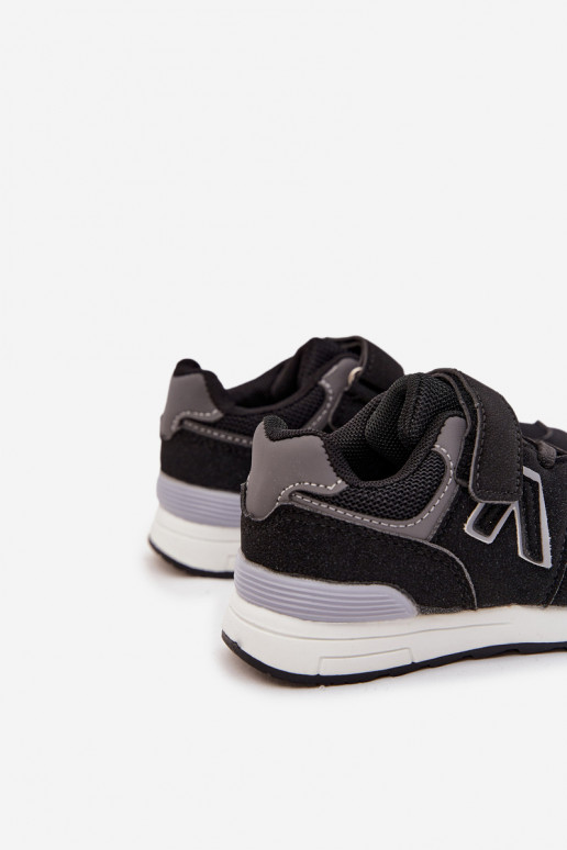 Zapatillas deportivas para niños color negro con cierres de velcro Galisse
