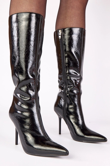 Botines negros lacados con... 2