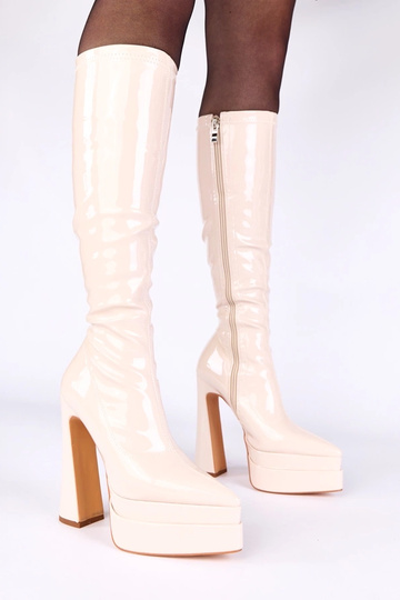 Botines color arena de...