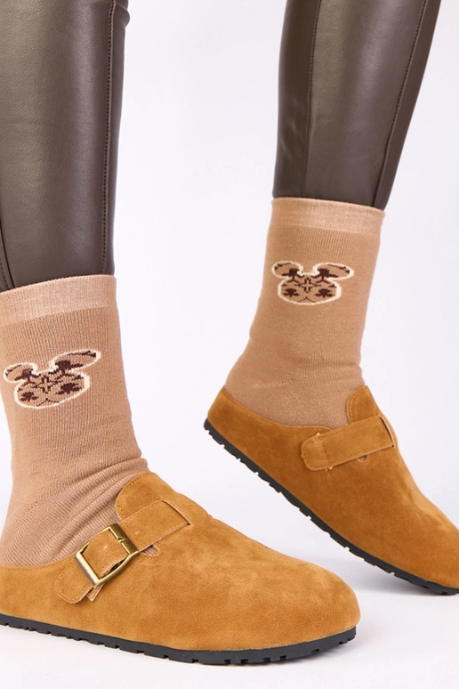 Botines marrones con hebilla...