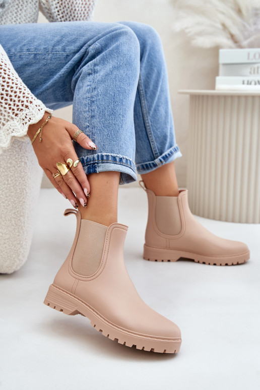 Botas de goma FemeninoElastycznymi ENstaAkami beige Ciariel