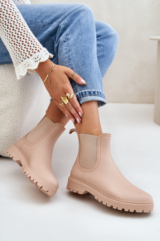 Botas de goma FemeninoElastycznymi ENstaAkami beige Ciariel