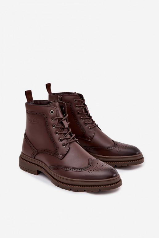 Piel Botas Tiene quesculino Lee Cooper LCJ-25-33-3960 color marrón