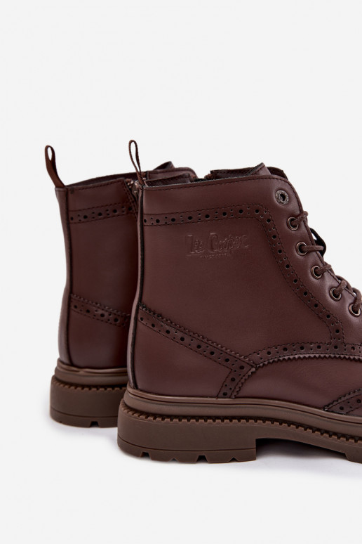 Piel Botas Tiene quesculino Lee Cooper LCJ-25-33-3960 color marrón