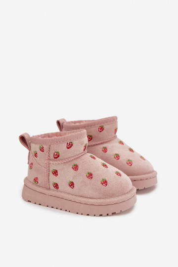 Botas de nieve infantiles con mariposas, color rosa Gracina 2