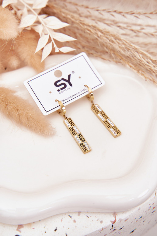 con detalles elegantesi ENiszące con ojos centelleantes Stal Pozłacana