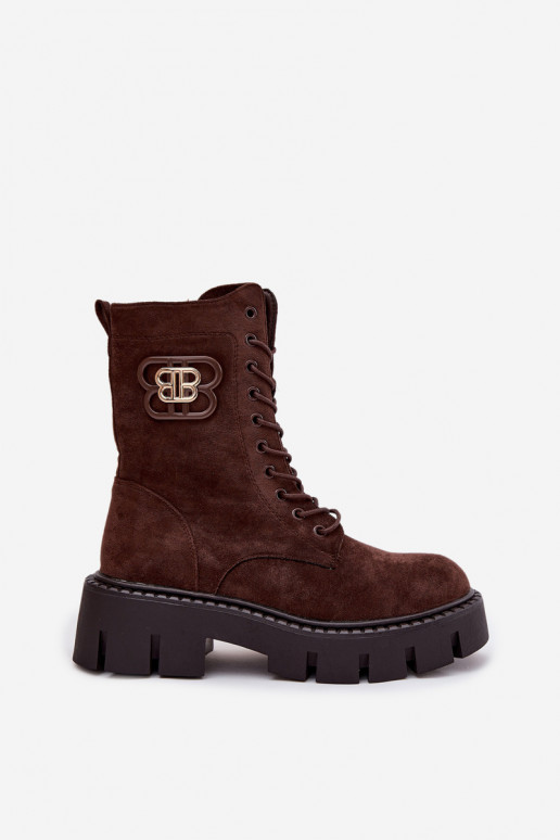 Botas ENokrery Femenino Con decoraciones Elemento calentamiento CzekoladoAe Ilyane