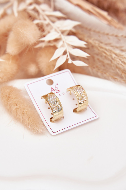 con detalles elegantesi Femenino Stal Chirurgiczna con ojos centelleantes color dorado