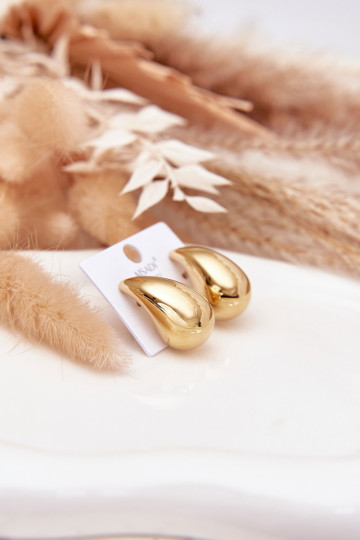 con detalles elegantesi Femenino Stal Chirurgiczna Grande Łezki color dorado