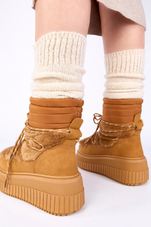 Botas de nieve marrones con...