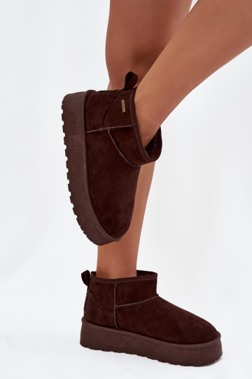 botas de nieve bajas con plataforma Big Star OO274A101 color chocolate