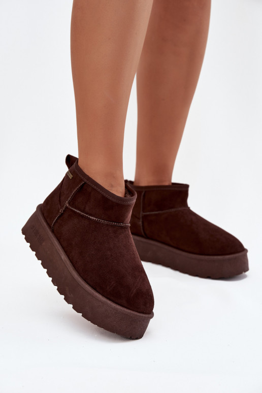 botas de nieve bajas con plataforma Big Star OO274A101 color chocolate