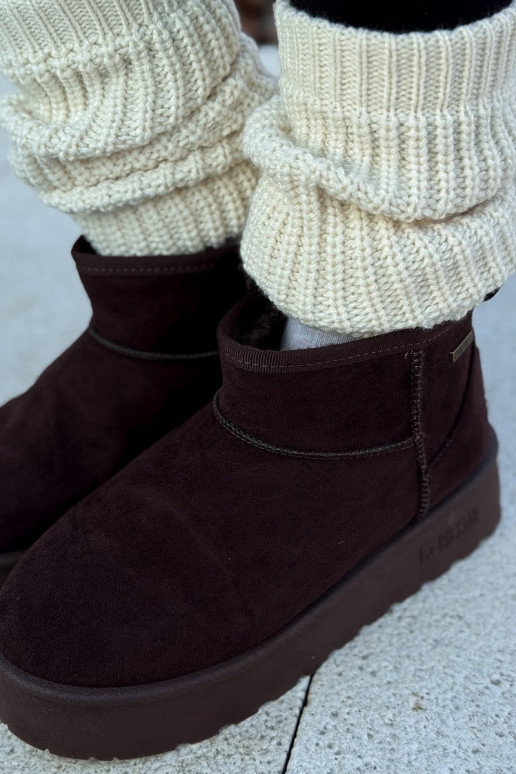 botas de nieve bajas con plataforma Big Star OO274A101 color chocolate