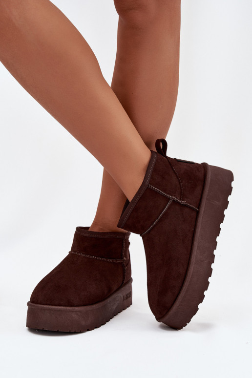 botas de nieve bajas con plataforma Big Star OO274A101 color chocolate