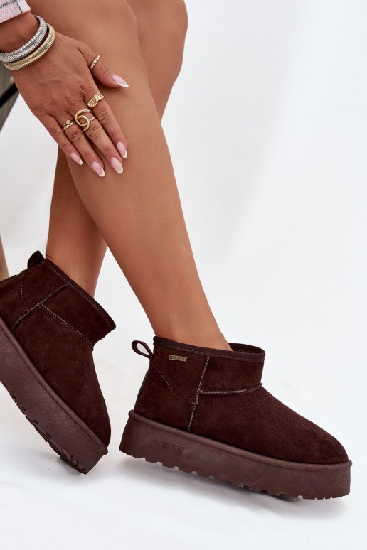 botas de nieve bajas con plataforma Big Star OO274A101 color chocolate