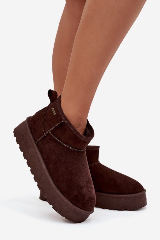 botas de nieve bajas con plataforma Big Star OO274A101 color chocolate