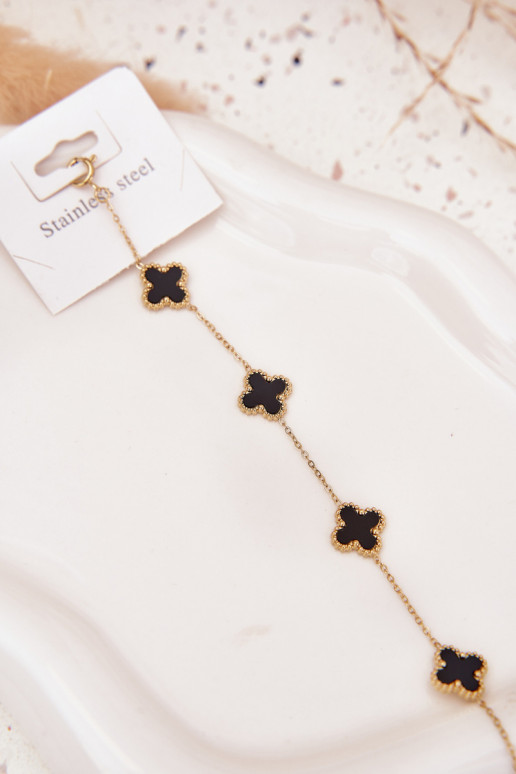 Una pulsera Con colgantes Stal NierdzeAna oro-negro