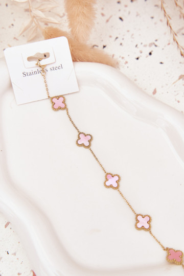Una pulsera Con colgantes Stal NierdzeAna oro-rosa 2