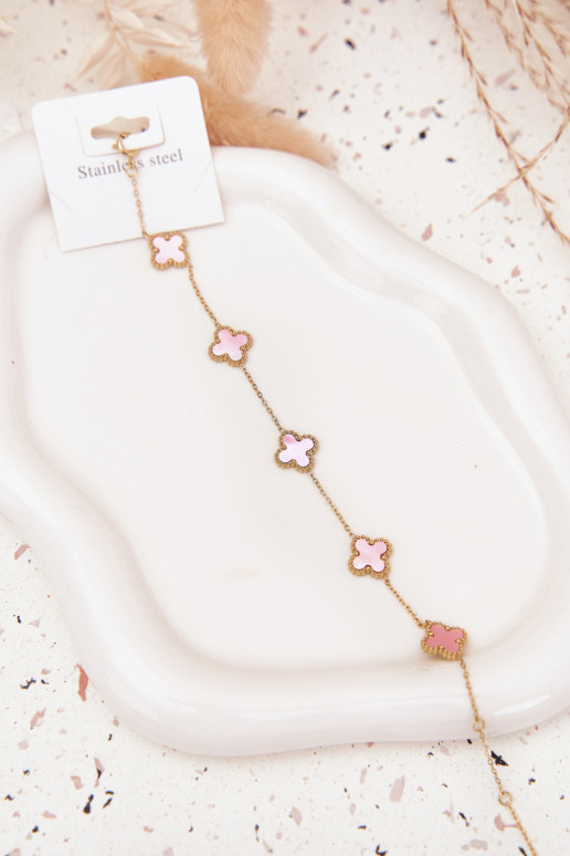 Una pulsera Con colgantes Stal NierdzeAna oro-rosa