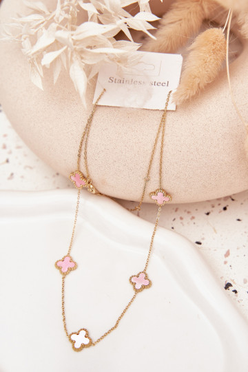 Cadena de acero inoxidable color oro rosa