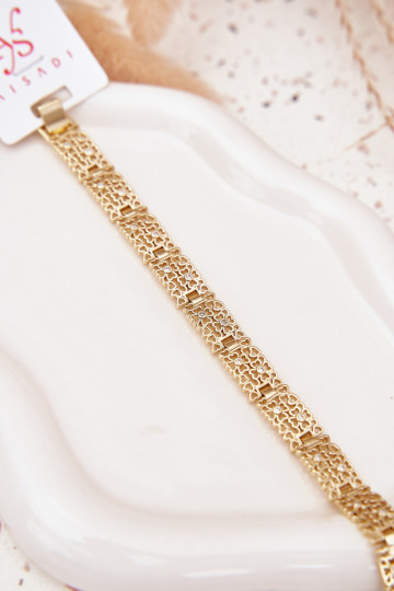 Una pulsera Femenino Hecho de acero quirúrgico color dorado 2