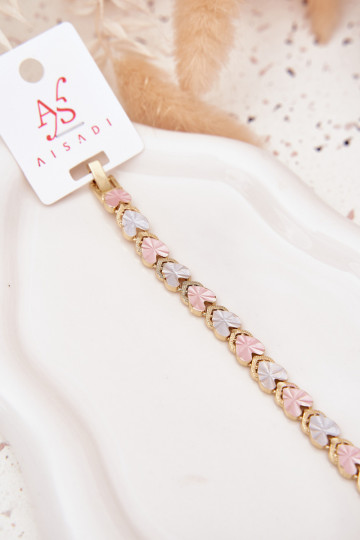 Una pulsera FemeninoKoloroAymi Corazonesmi Stal Chirurgiczna color dorado 2