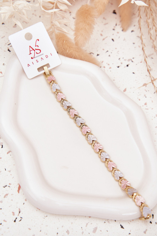 Una pulsera FemeninoKoloroAymi Corazonesmi Stal Chirurgiczna color dorado