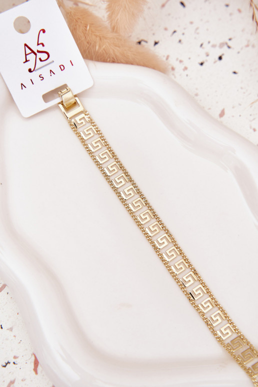 Una pulsera Femenino Hecho de acero quirúrgico color dorado