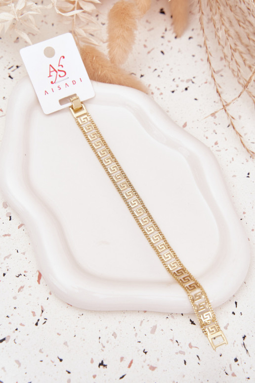 Una pulsera Femenino Hecho de acero quirúrgico color dorado