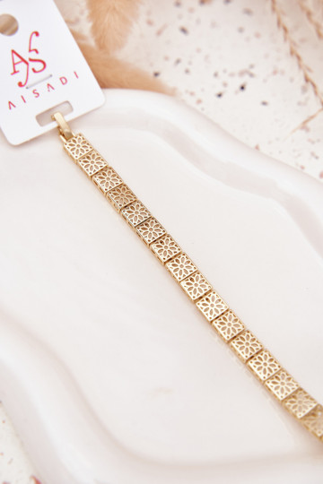 Una pulsera Femenino Hecho de acero quirúrgico color dorado 2