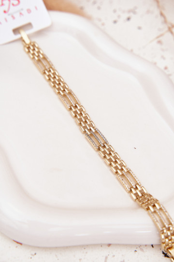 Una pulsera Femenino Hecho de acero quirúrgico con ojos centelleantes color dorado 2