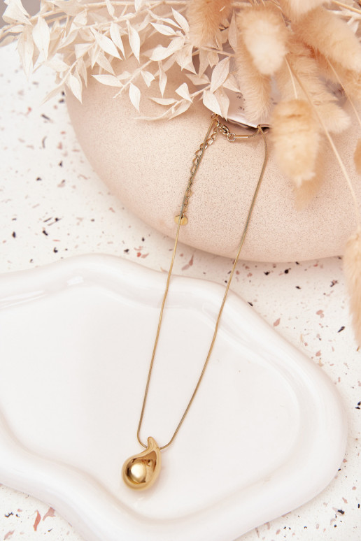 Sin cuello Activado Żmijce Con colgante Łezka color dorado