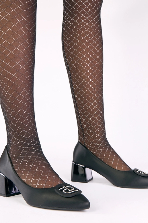 Zapatos de tacón negros para mujer...