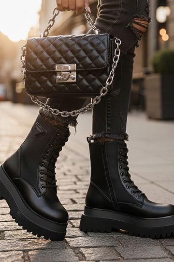 Botines negros mate en... 2