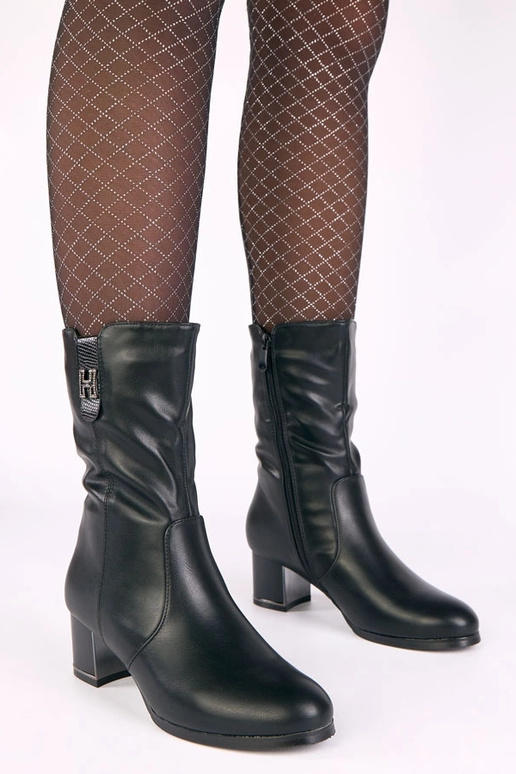 Botines negros calefaccionados de...