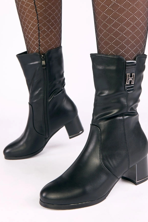 Botines negros calefaccionados de...