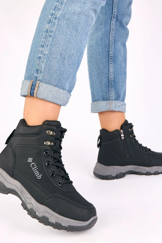 Botines negros con plataforma Louie